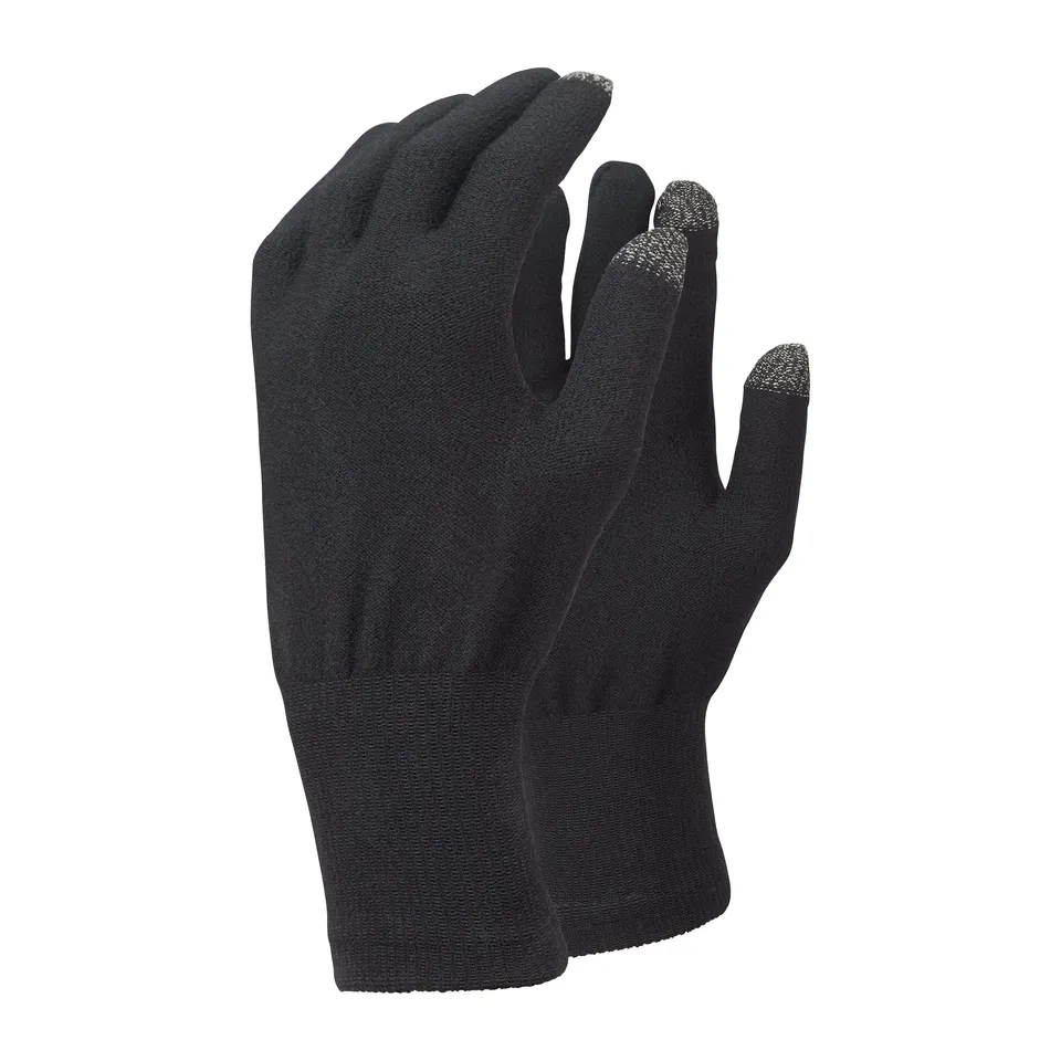 Trekmates Merino Touch guanti lana merino Nero