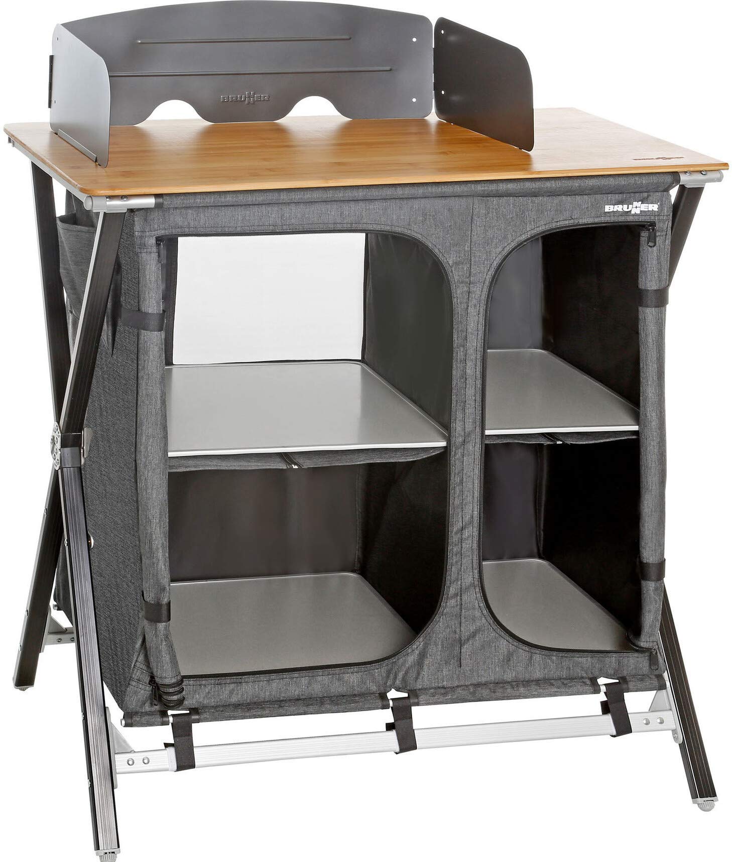 Brunner Mercury Cross mobile cucina grigio 92x49x90