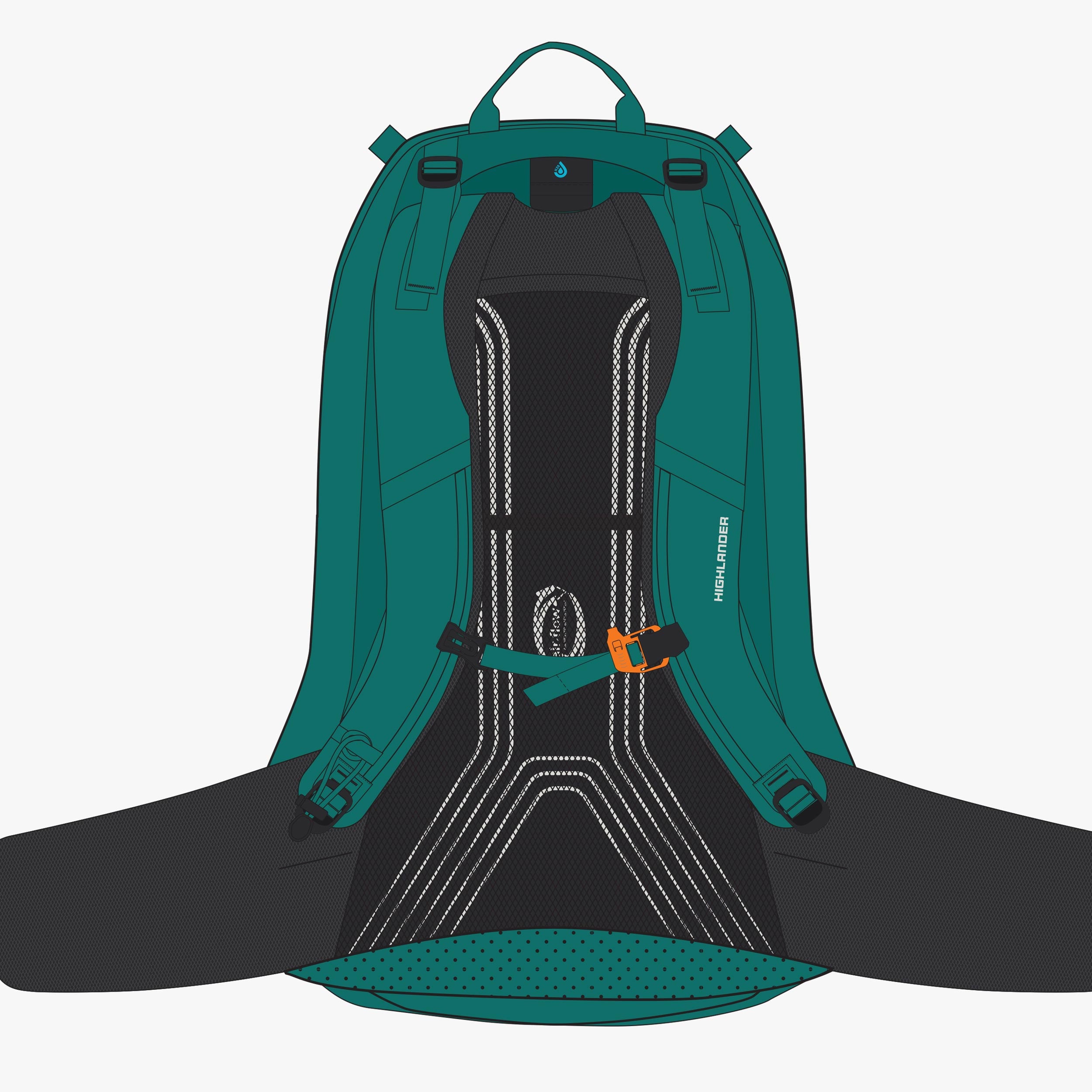 Highlander Vega zaino trekking donna 40 litri