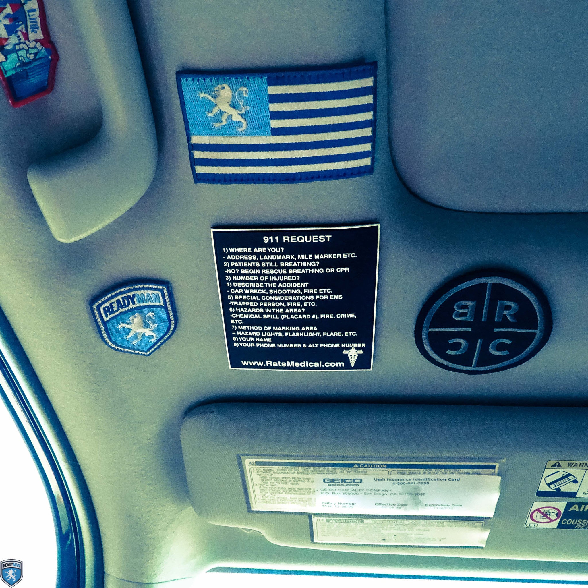 Readyman 911 Request patch PVC checklist soccorso