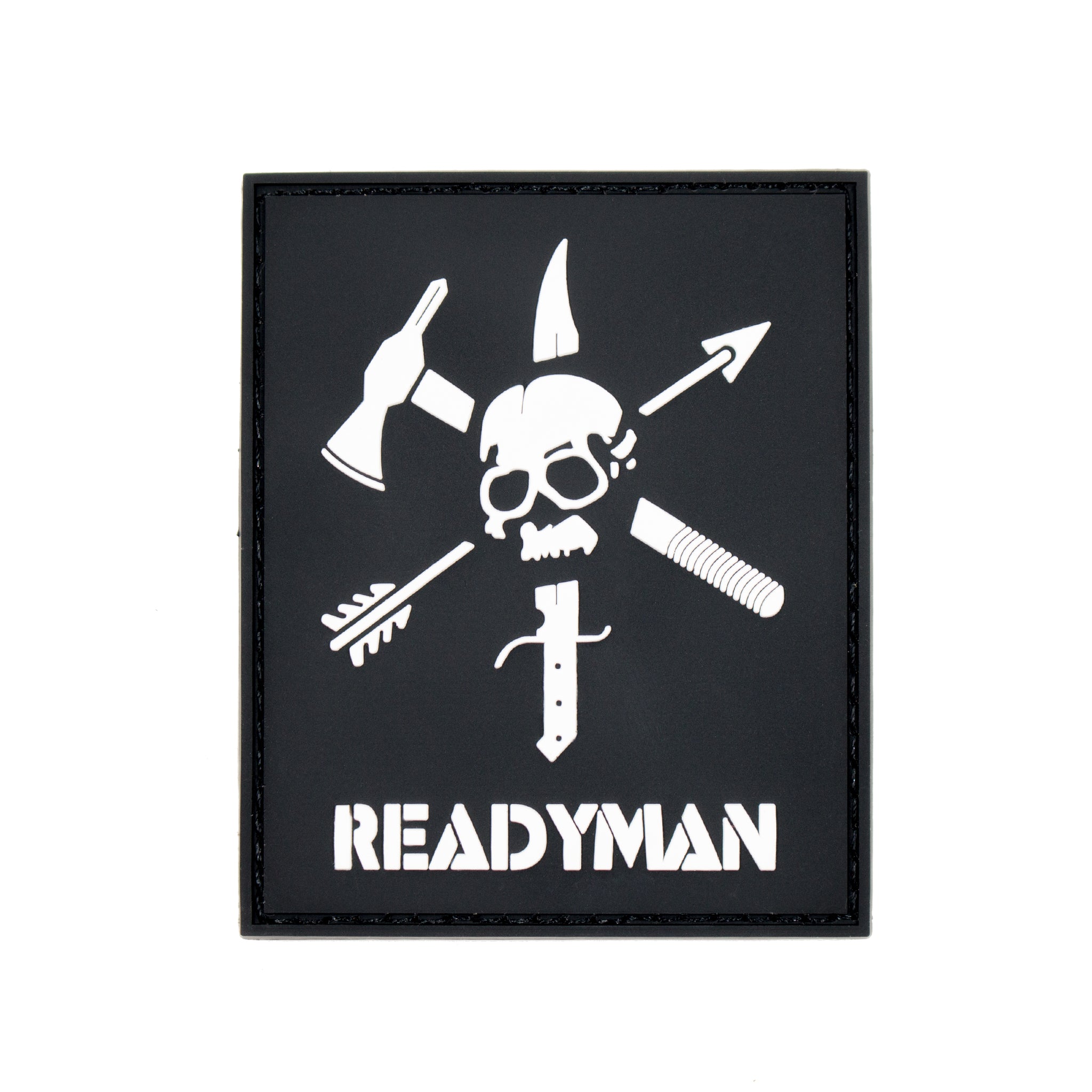 Readyman Skull patch PVC velcro teschio