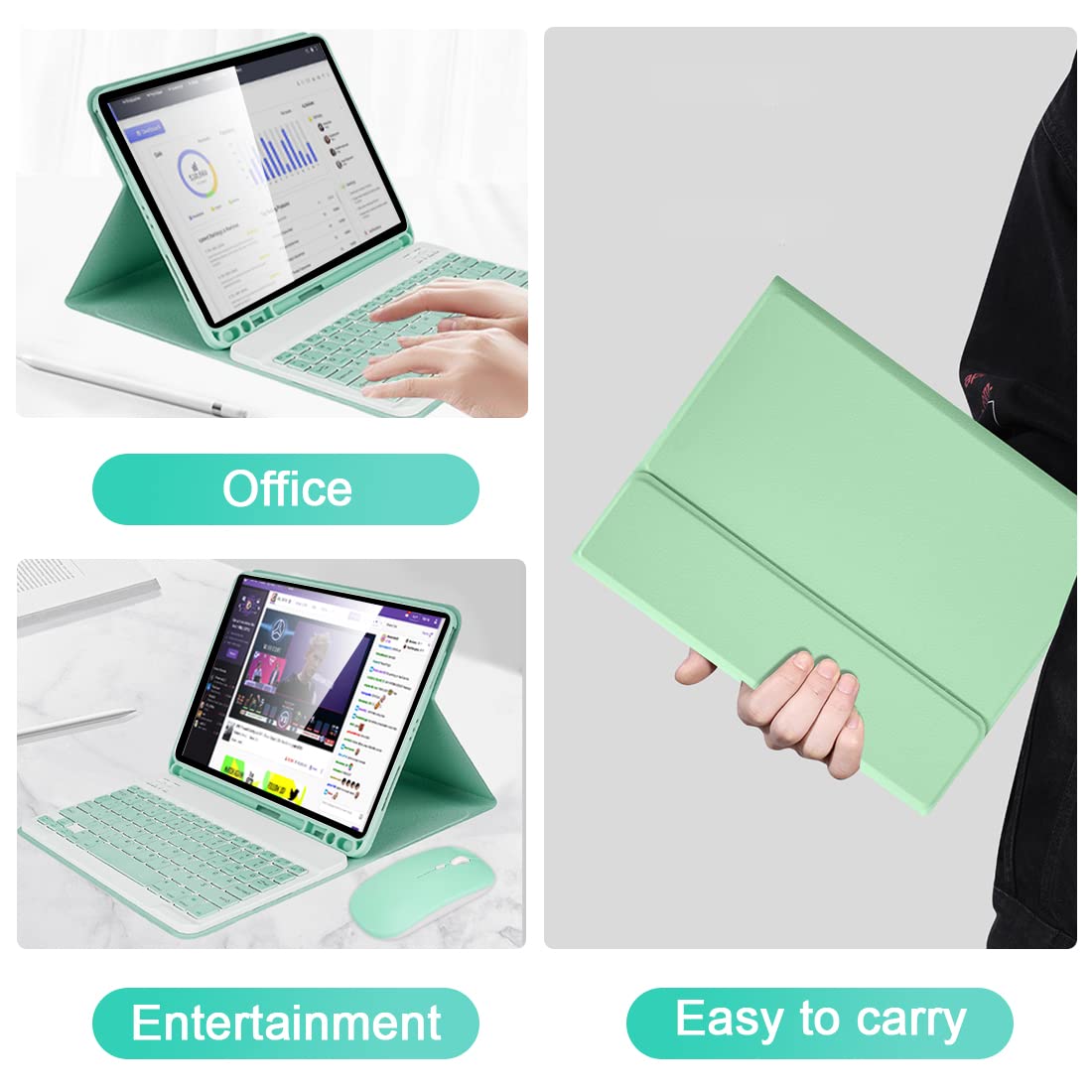 LAMA custodia tastiera iPad 10.9 11 pollici con mouse