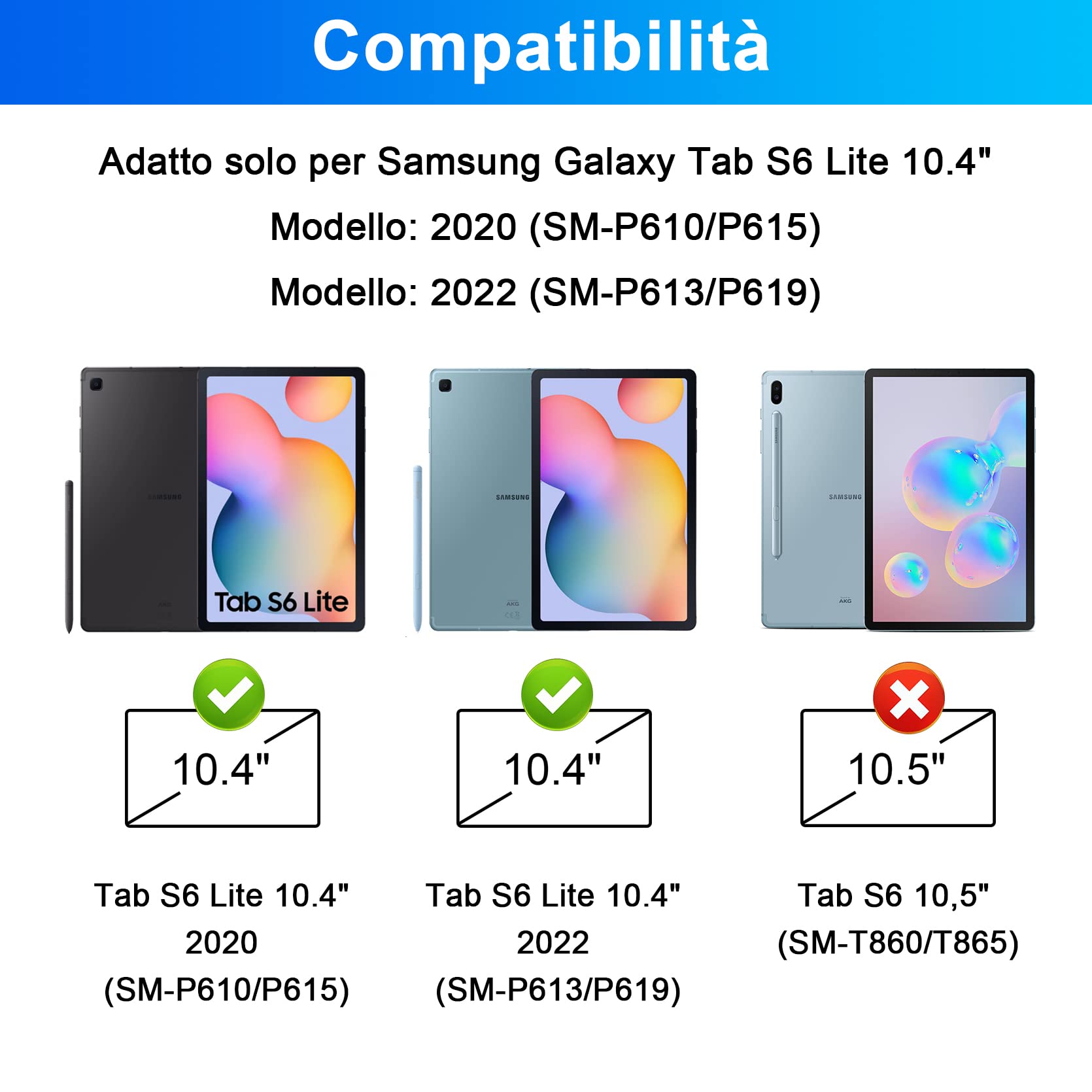 LAMA S6 Lite custodia tastiera retroilluminata nera