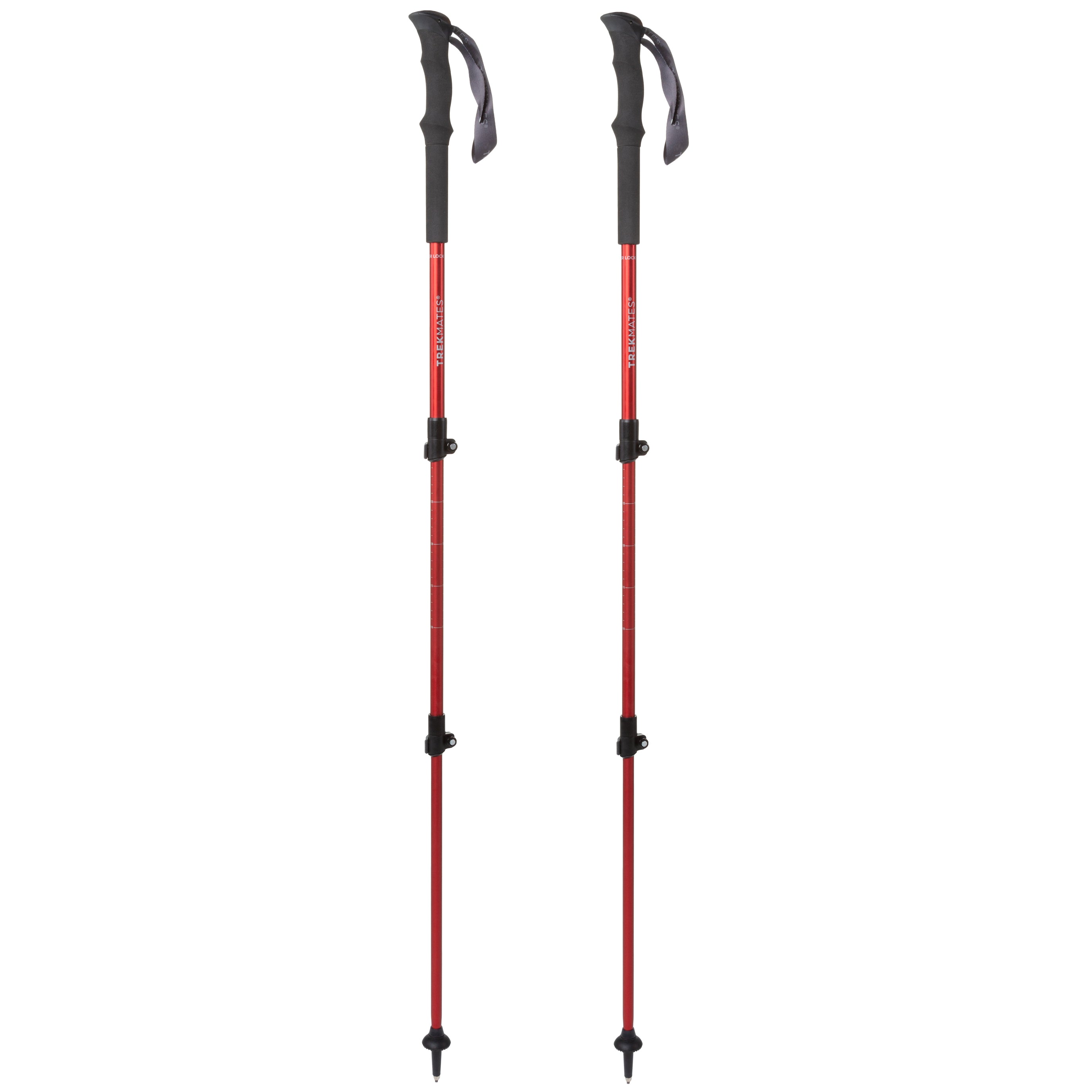 Trekmates Trekker Lock bastoncini trekking Chilli Pepper coppia 145 cm