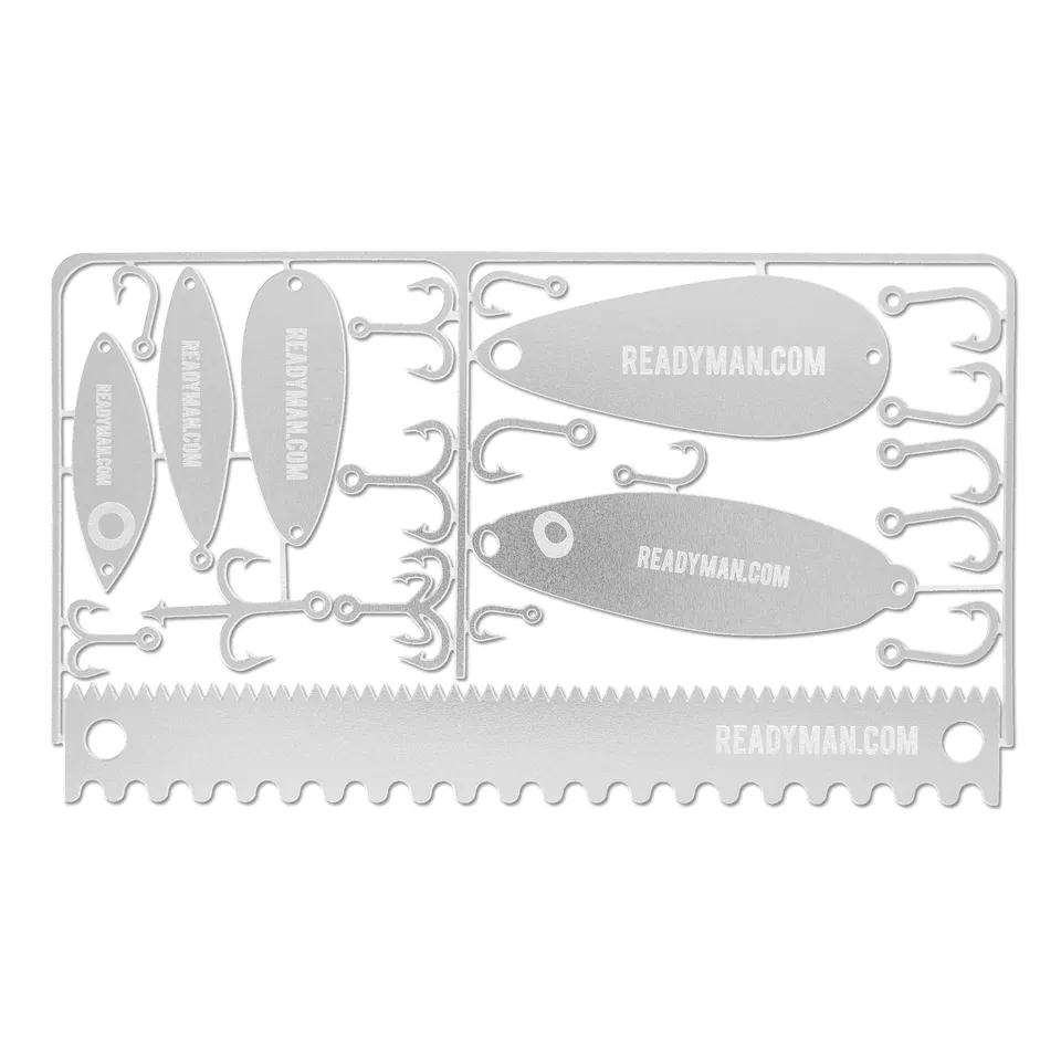 Readyman Fisherman Survival Card ami pesca acciaio