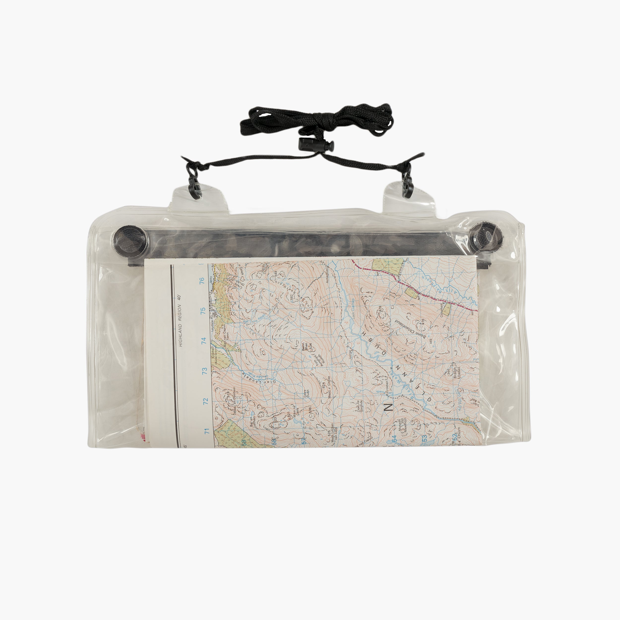 Highlander Survival Roamer Portacarte Trasparente con cordino