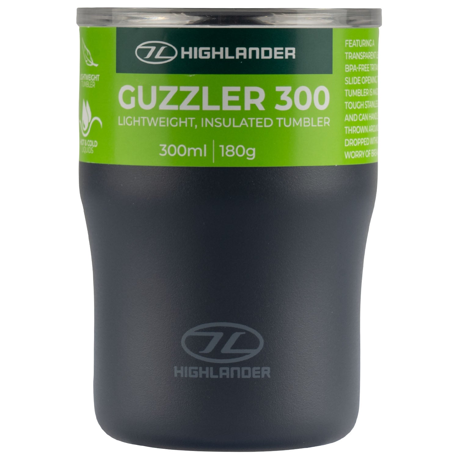 Highlander Guzzler 300 tazza termica acciaio isolata