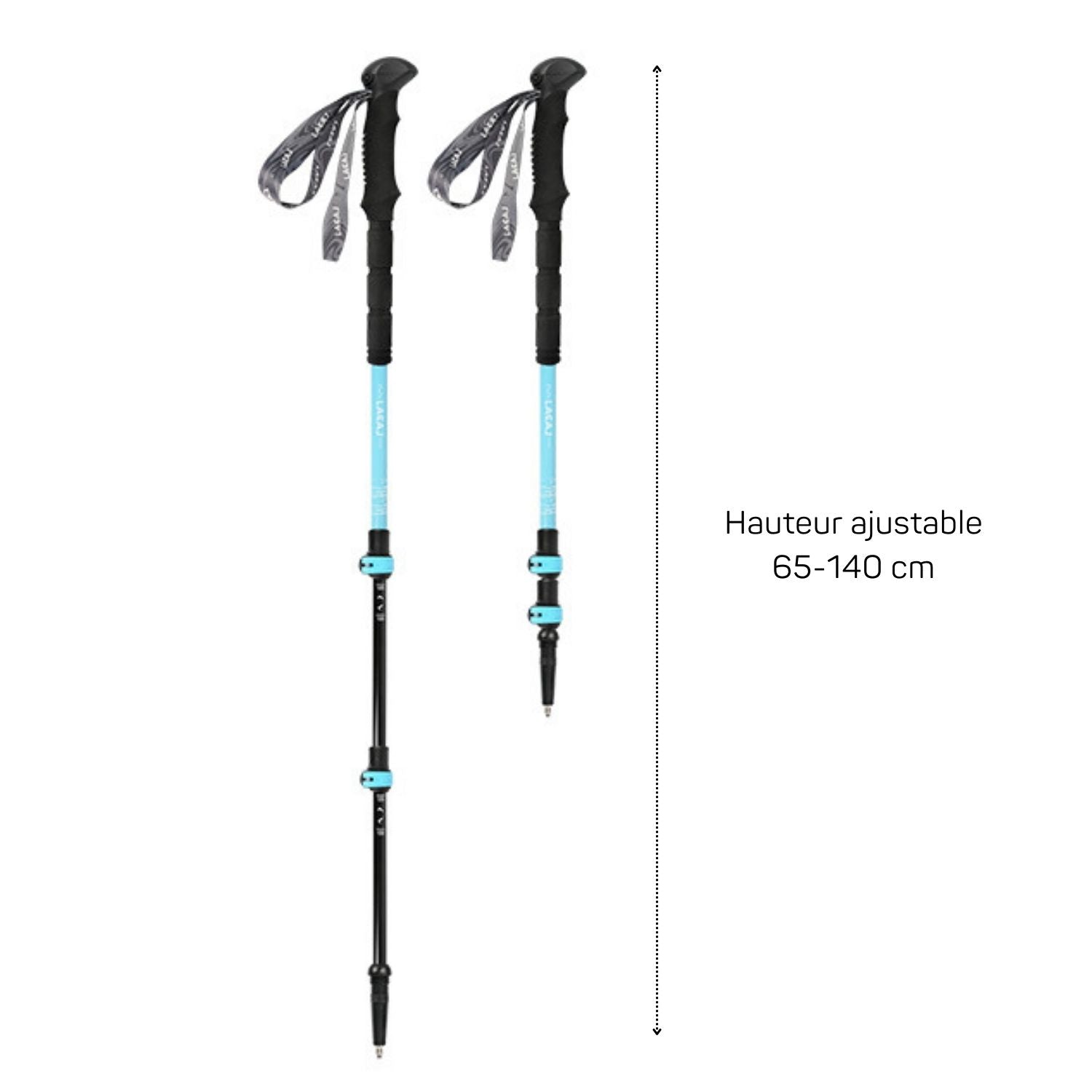 Lovork Sierra bastoncini trekking alluminio con luce