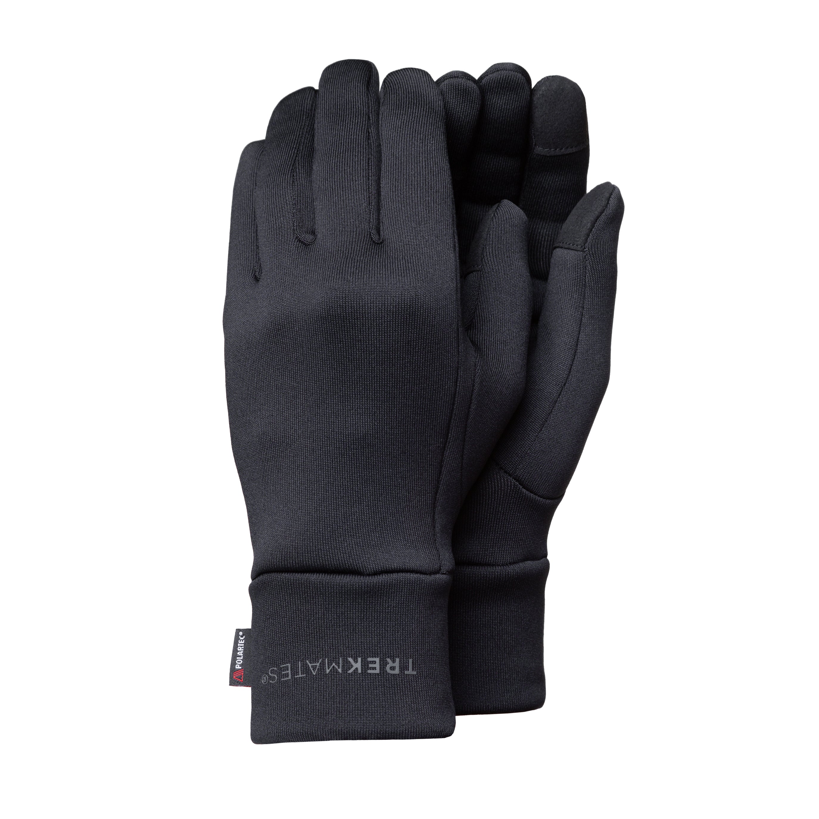 Trekmates Strath guanti pile neri Polartec elasticizzati