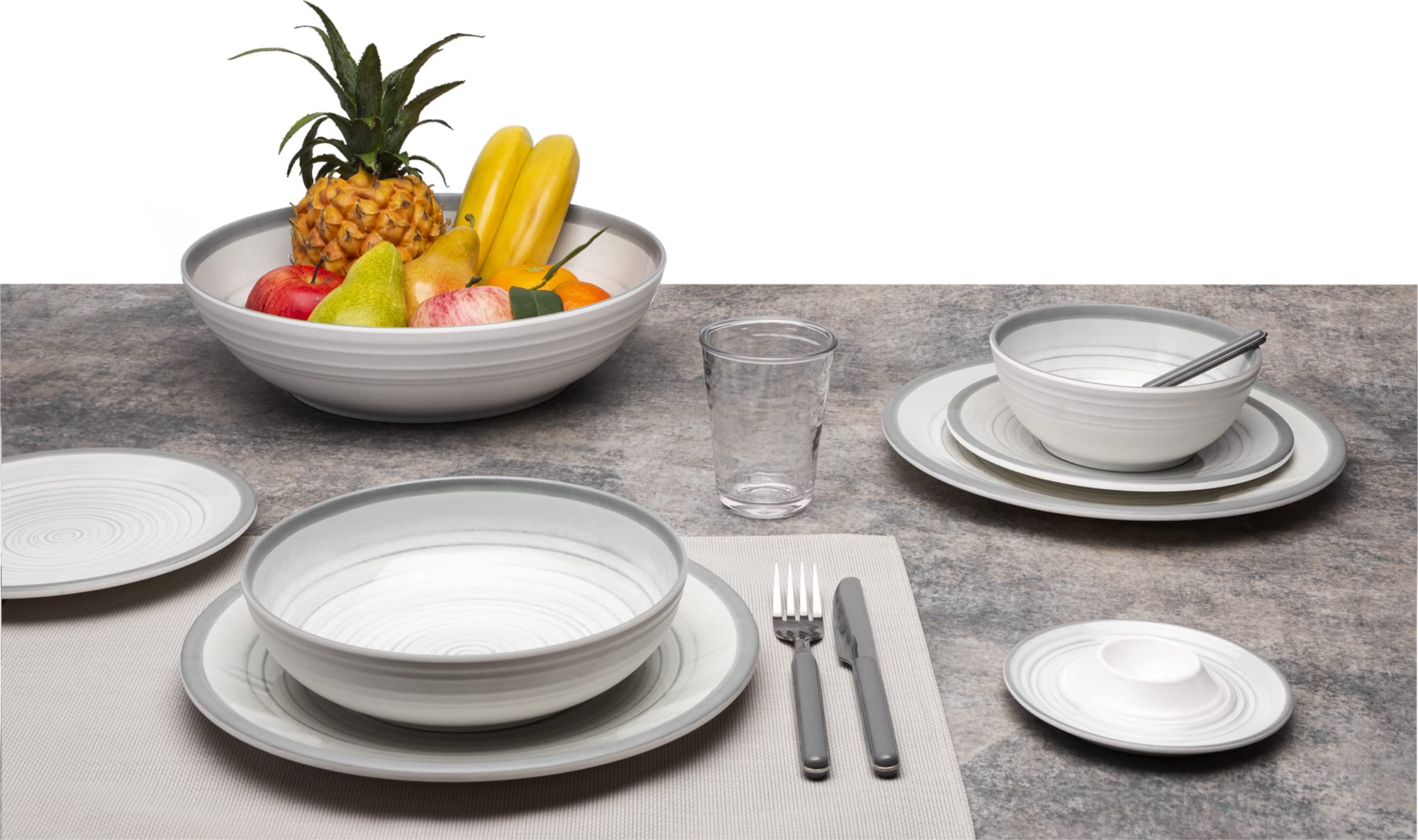 Brunner Bellagio set stoviglie campeggio 8 pezzi antiscivolo