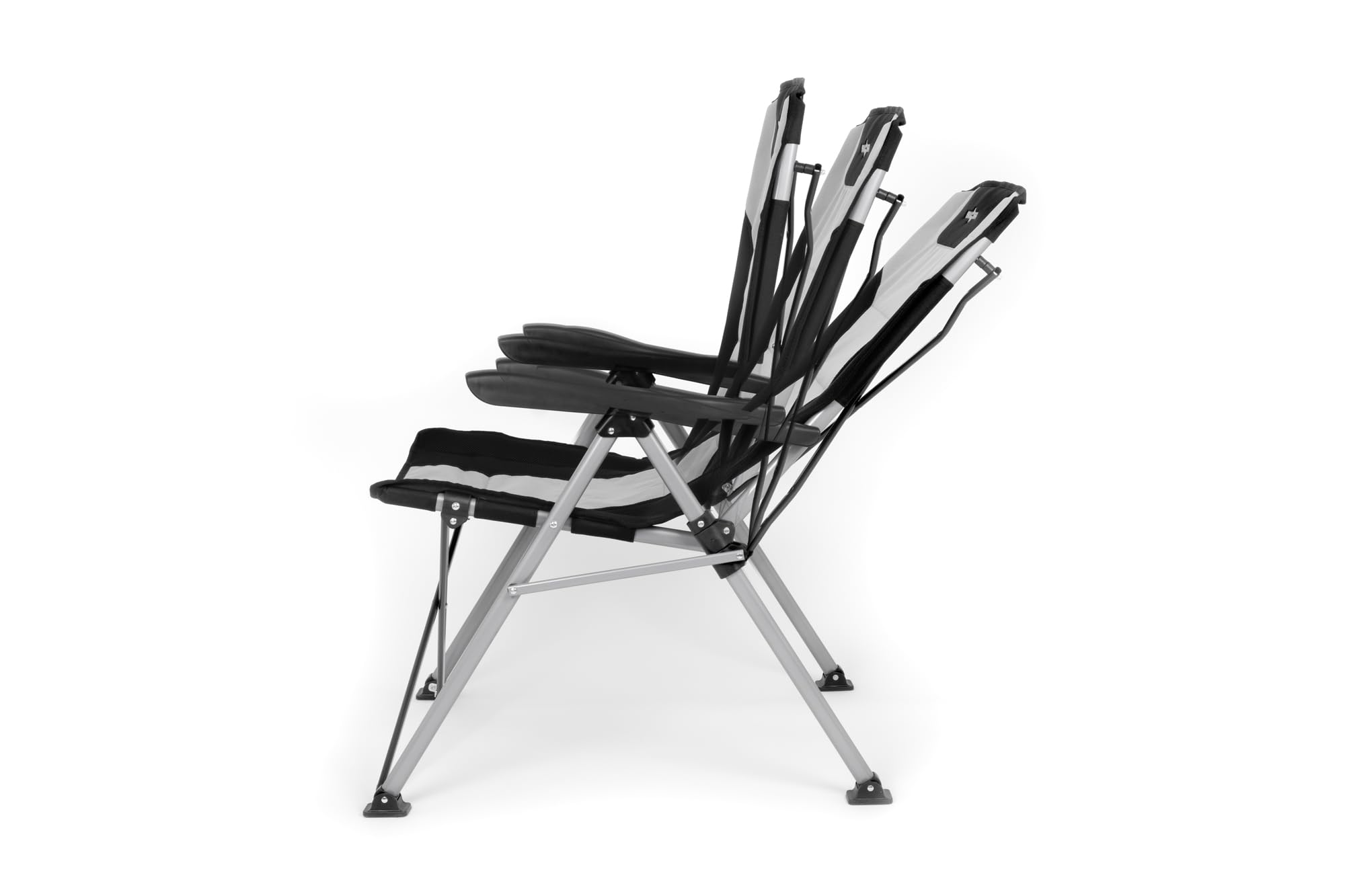 Brunner Raptor Highback sedia campeggio grigio nero 120 kg