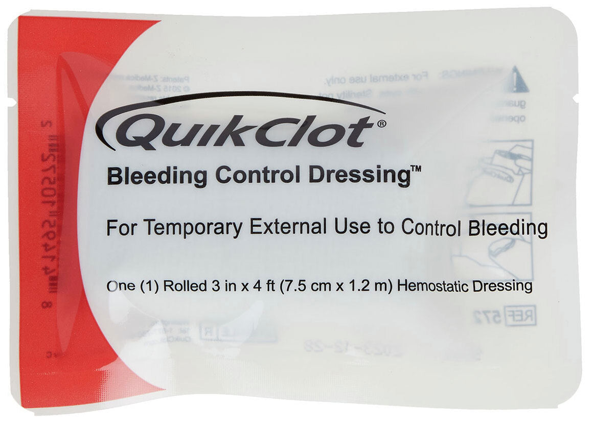 QuikClot Bleeding Control garza emostatica rotolo 7,5x120 cm
