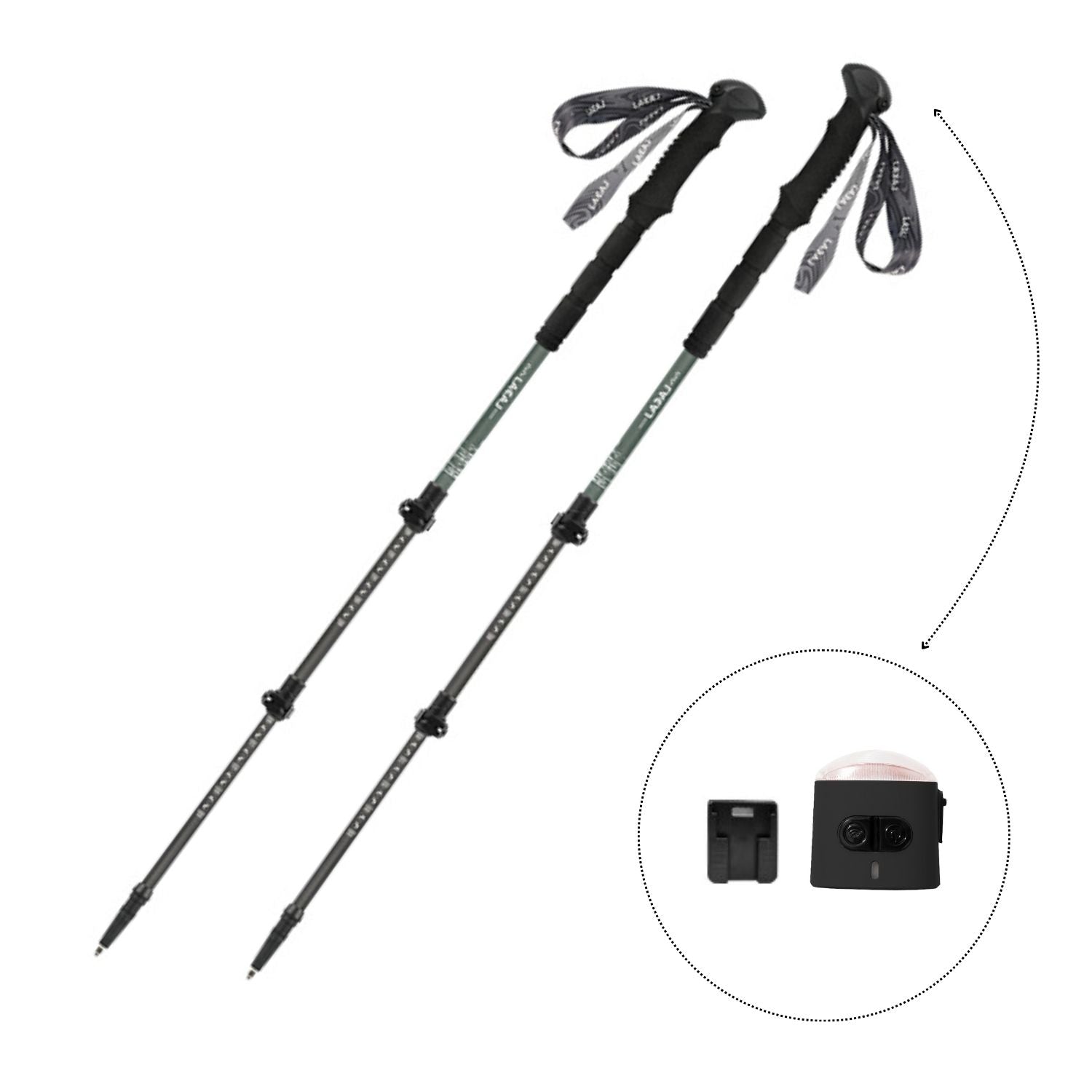 Lovork K2 Carbon bastoncini trekking telescopici