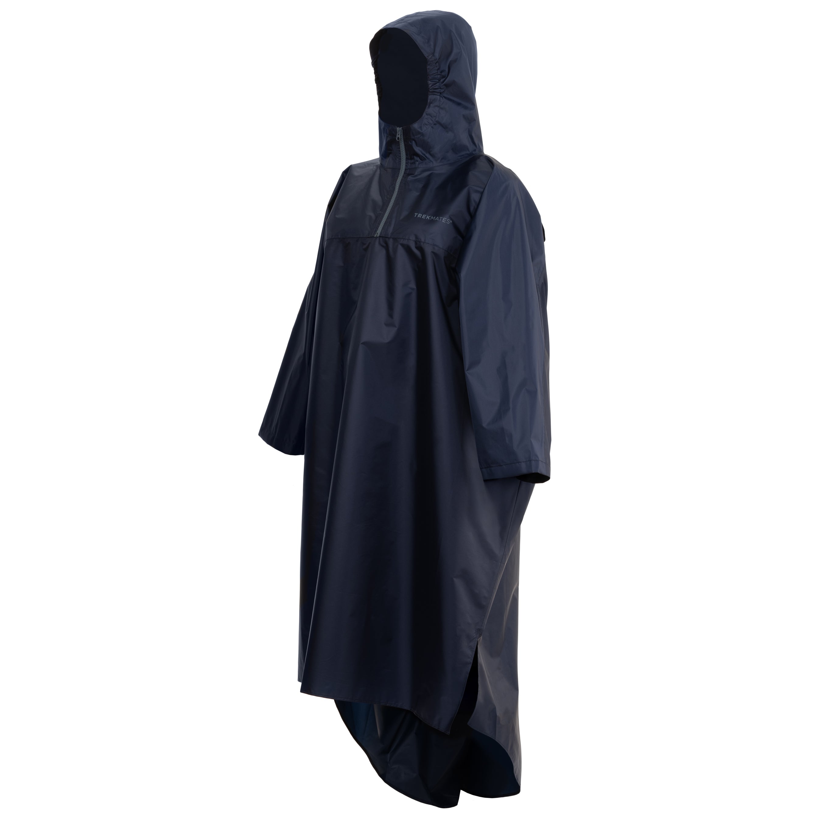 Trekmates Deluxe poncho pioggia nero impermeabile con zaino