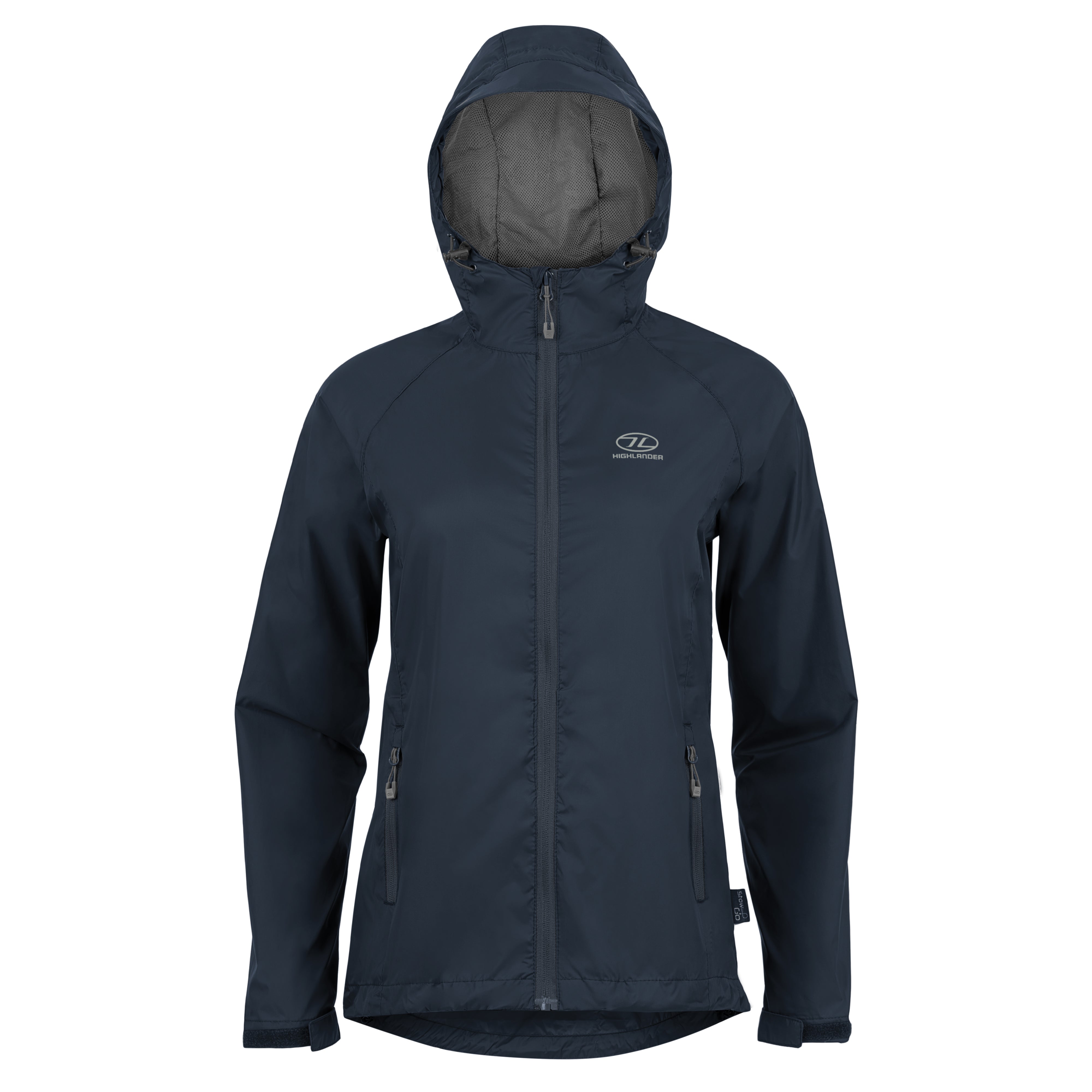 Highlander Survival Stow & Go giacca donna antipioggia packable