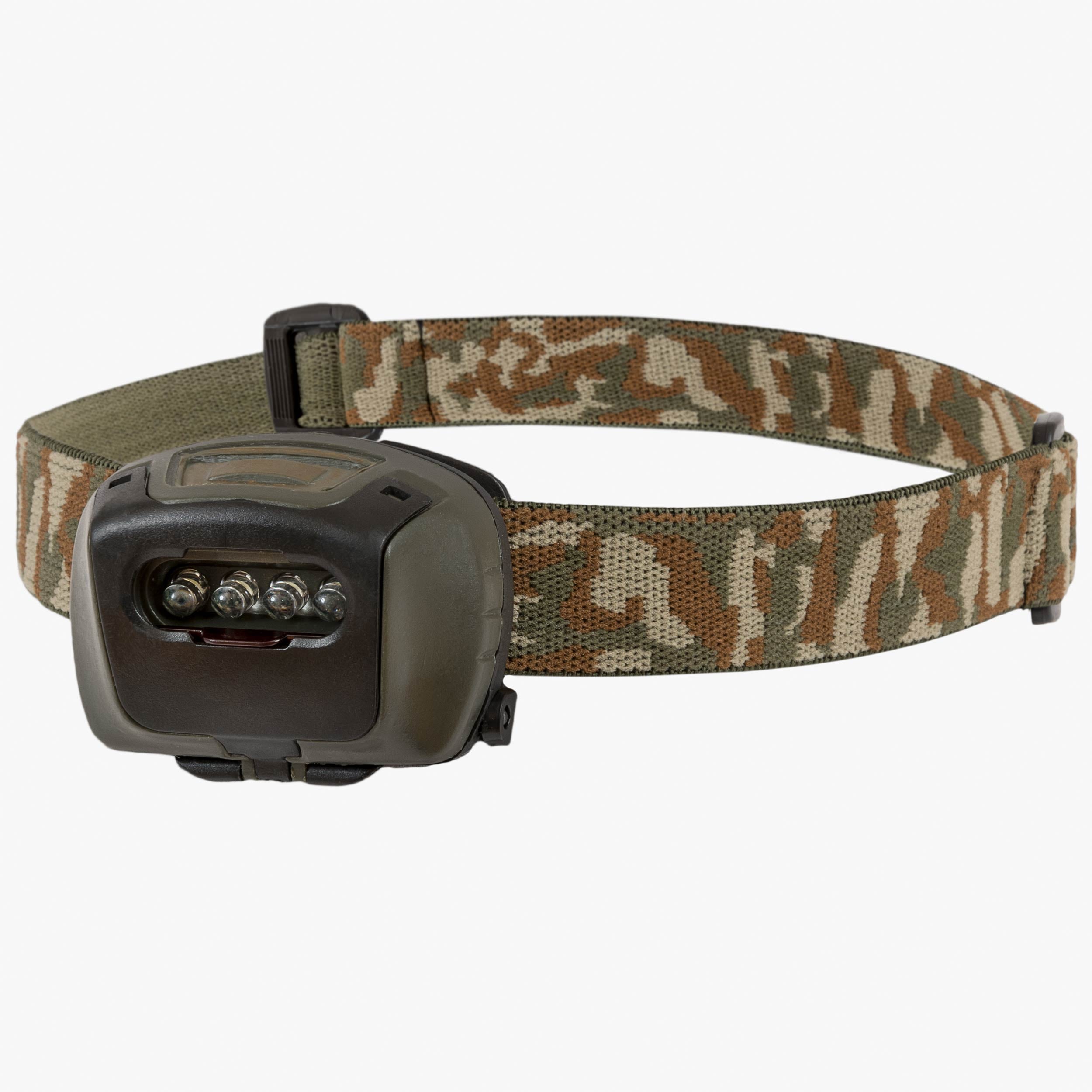 Highlander Survival Mira torcia frontale oliva 8 lumen filtro rosso