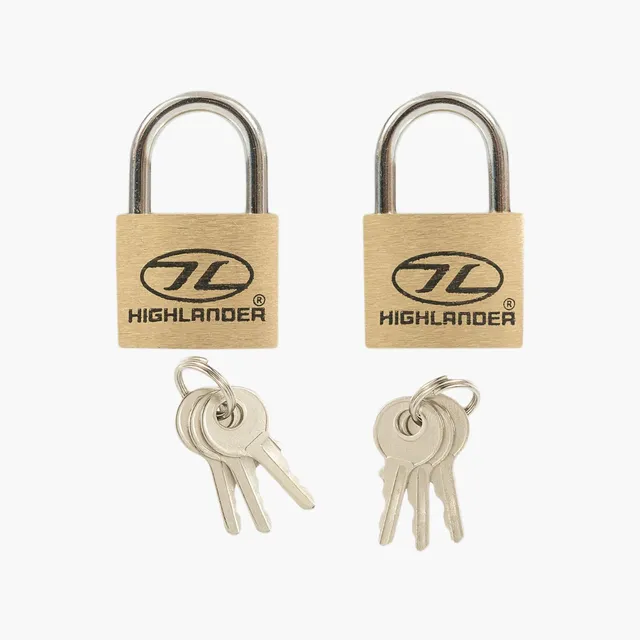 Highlander lucchetti ottone 20 mm 2 pezzi