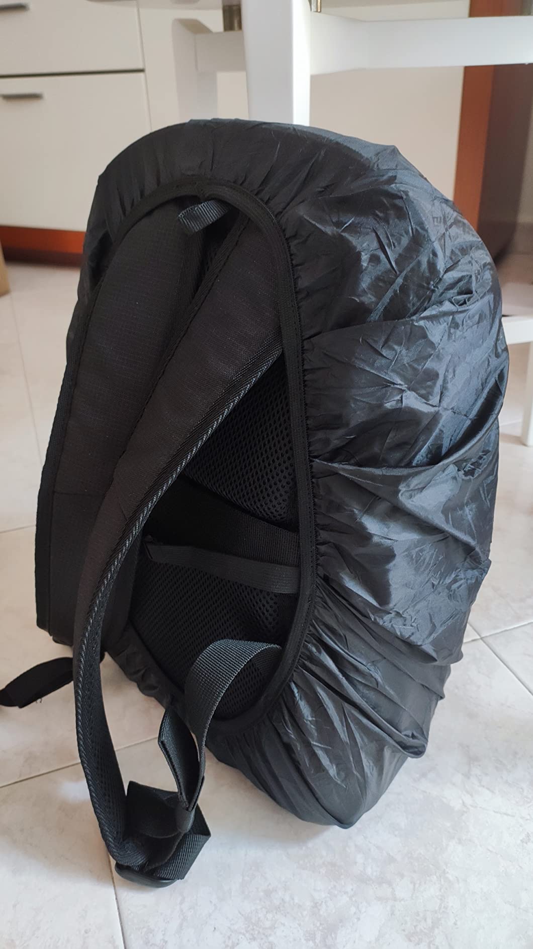 LAMA Coprizaino Antipioggia L 41-55L Nero Blu nylon