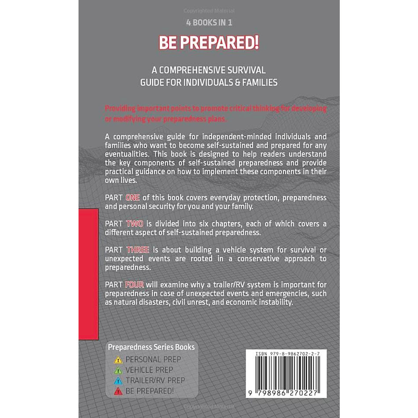 Readyman Be Prepared guida sopravvivenza famiglie libro