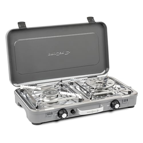 Brunner Devil Kookmaster fornello gas 2 fuochi inox 30 mbar