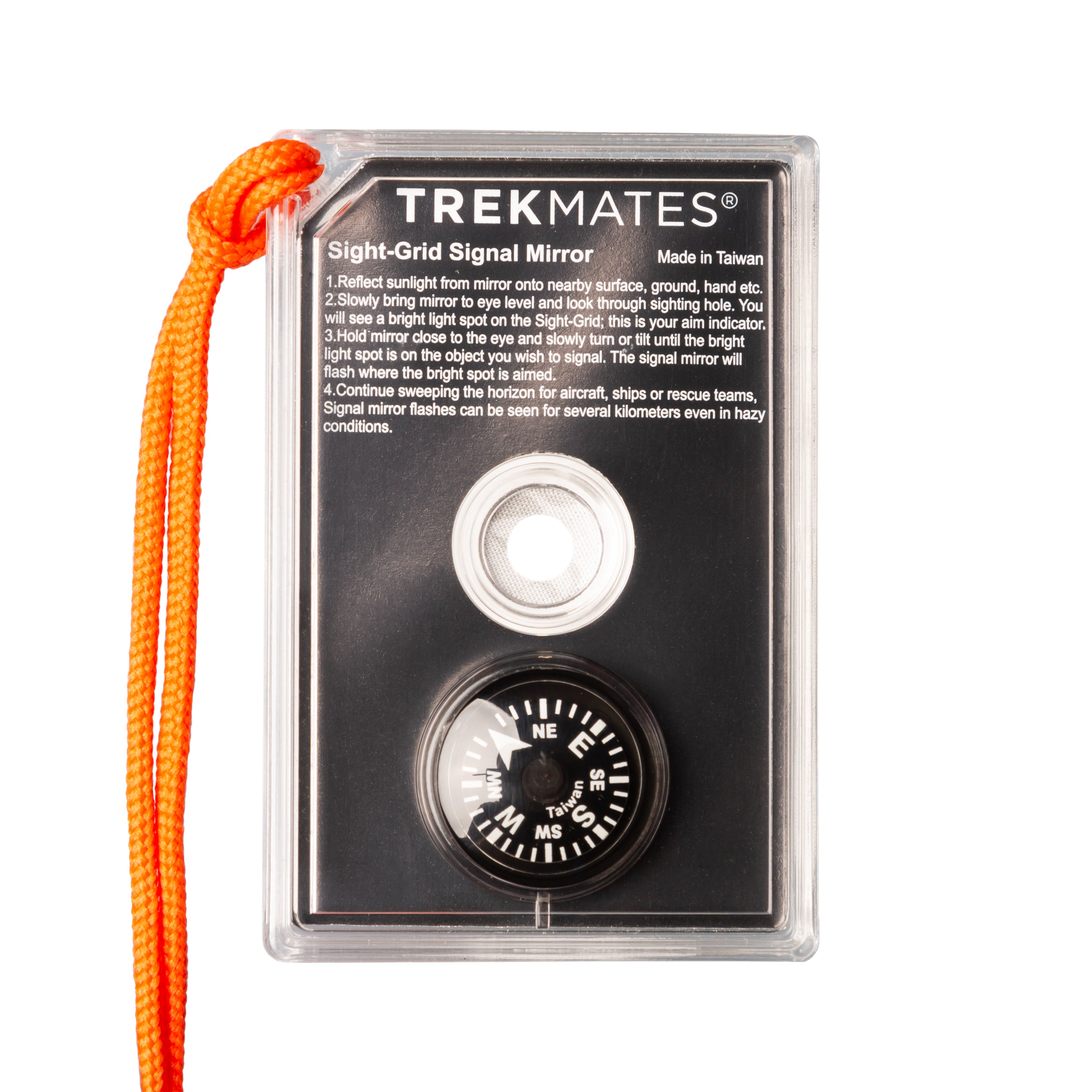 TREKMATES Signal Mirror specchio emergenza con bussola