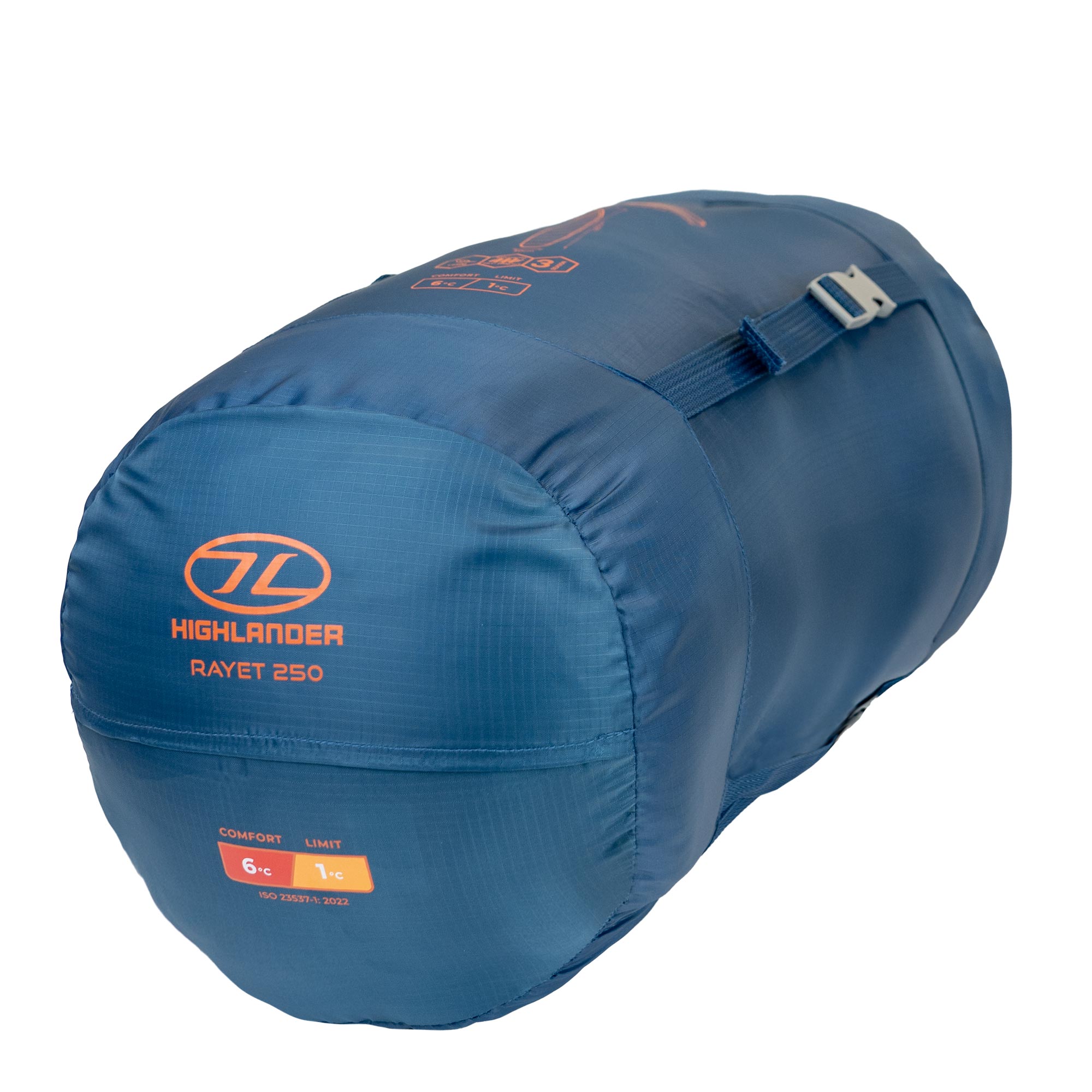 Highlander Rayet 250 sacco a pelo mummia blu 2 stagioni