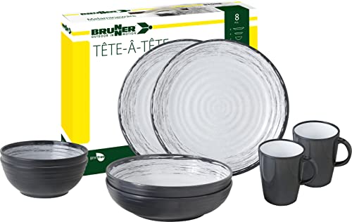 Brunner Tête-à-Tête Granada 0830143N.C3S set piatti 8 pezzi antiscivolo