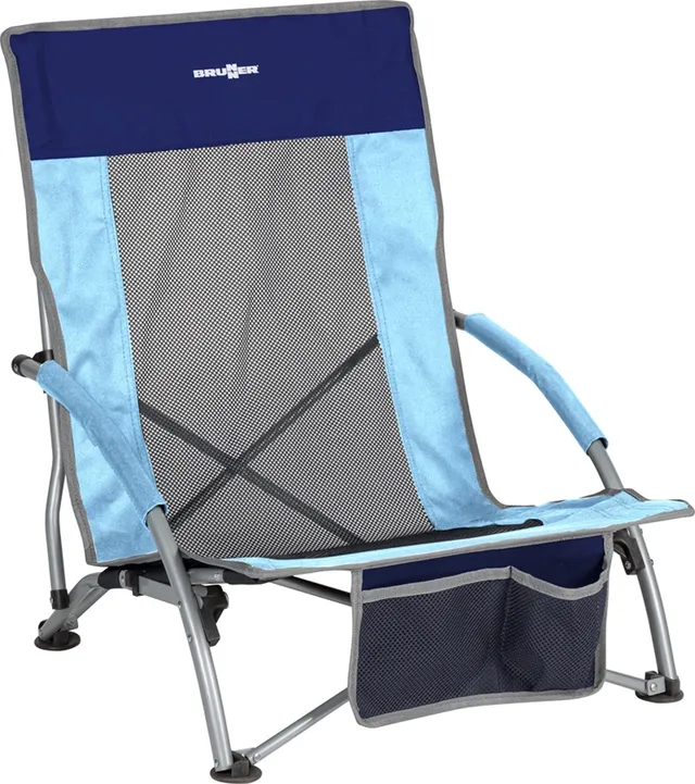 Brunner Cuba Airback spiaggina pieghevole blu 3 kg portata 100 kg