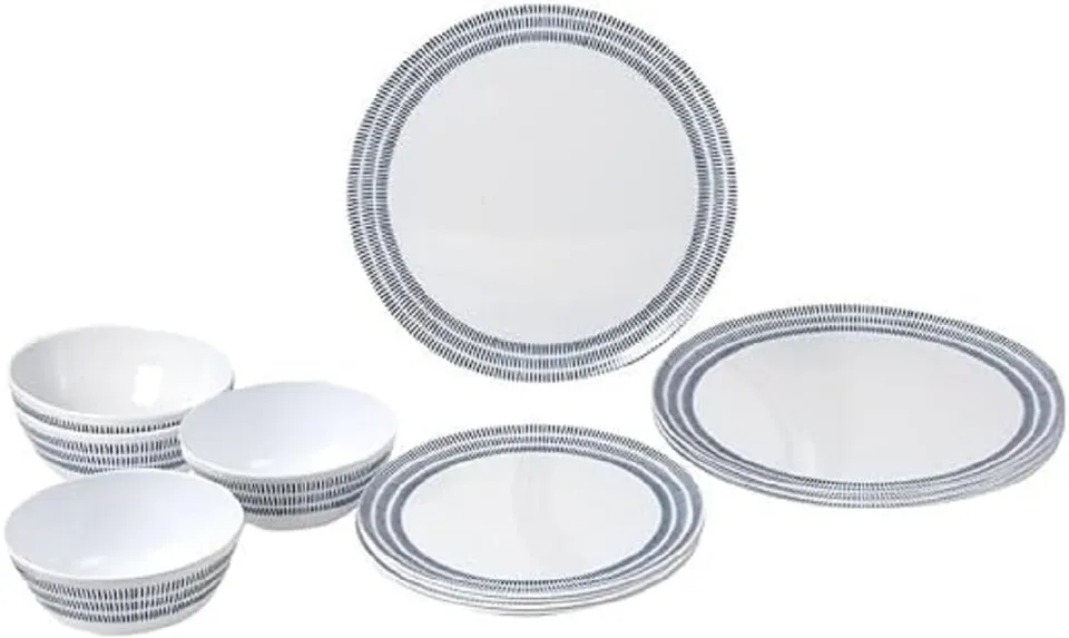 Brunner Midday Bluebay set piatti melamina 12 pezzi 4 persone