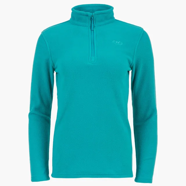 Highlander Ember pile donna mezza zip nero M