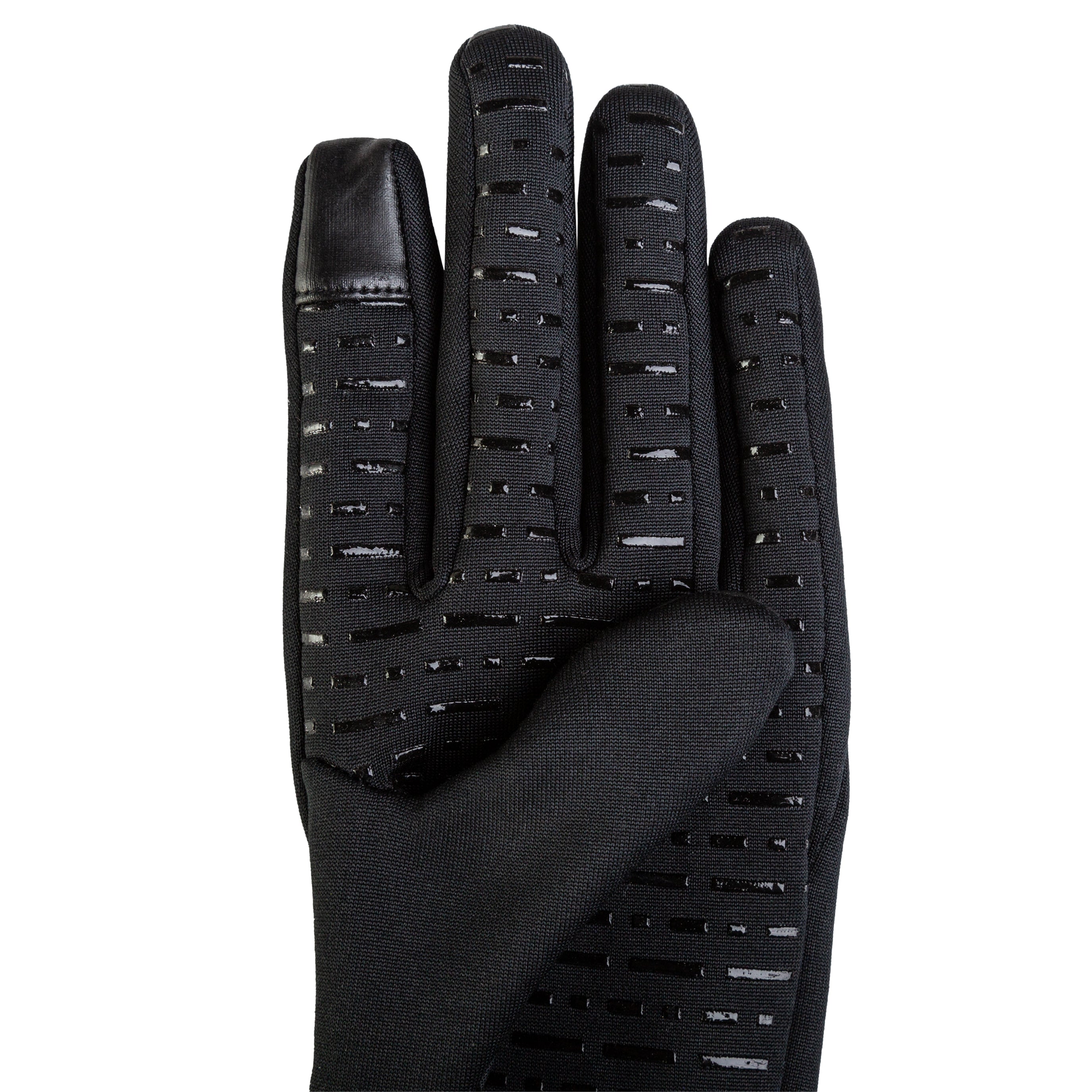 Trekmates Ogwen Stretch Grip guanti neri touch screen