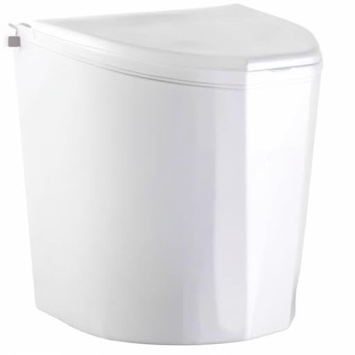 Brunner Pillar XL cestino 10 l bianco con coperchio