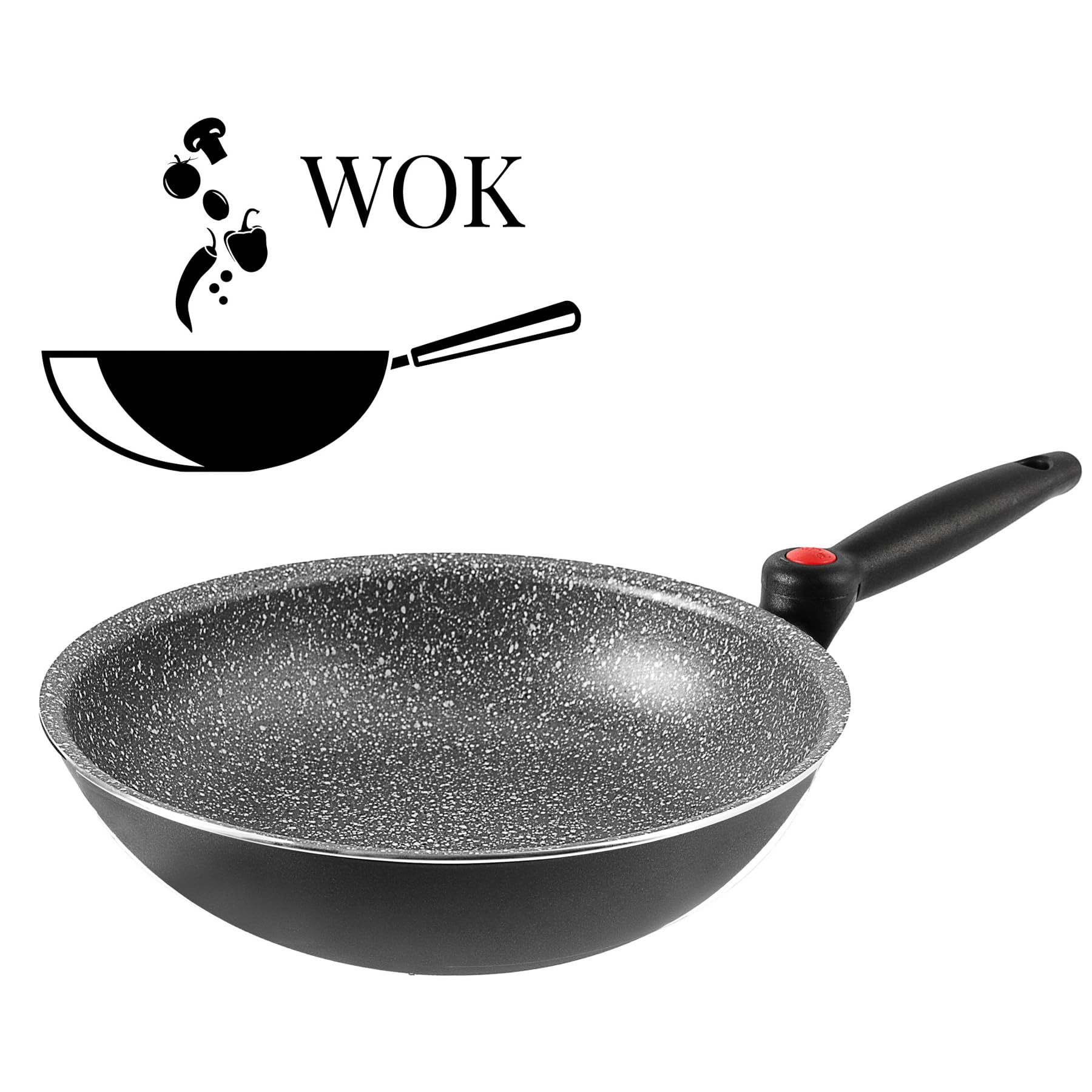 Brunner Pirate wok padella 28 cm antiaderente