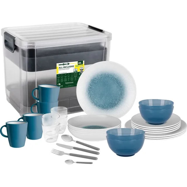Brunner All Inclusive VIP Meteore set piatti melamina 40 pz