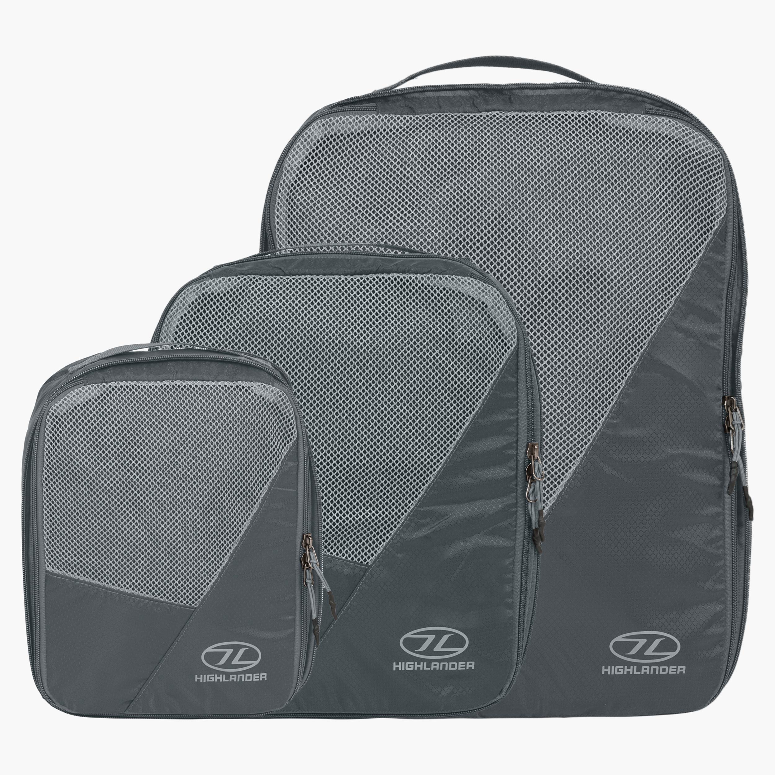 Highlander Compakta Packing Cubes Organizzatori Valigia Grigi