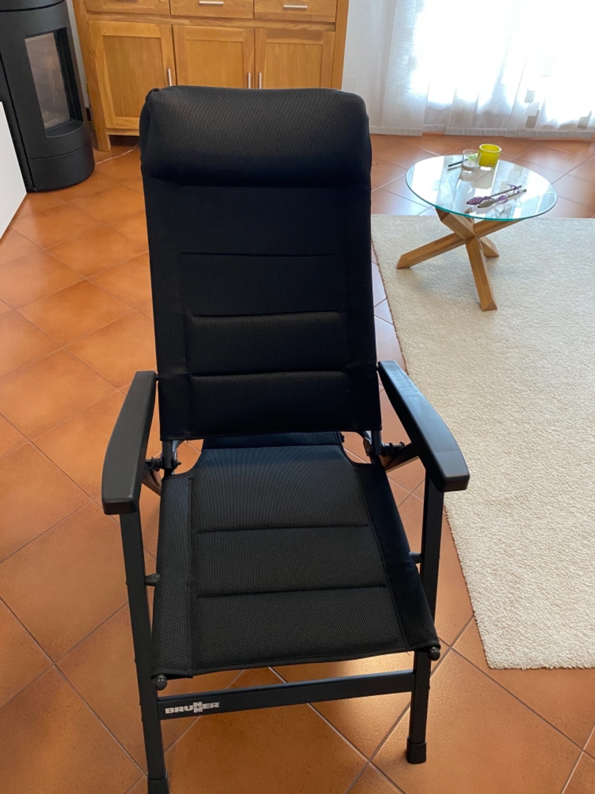 Brunner Skye 3D Sedia Campeggio Nera Poliestere