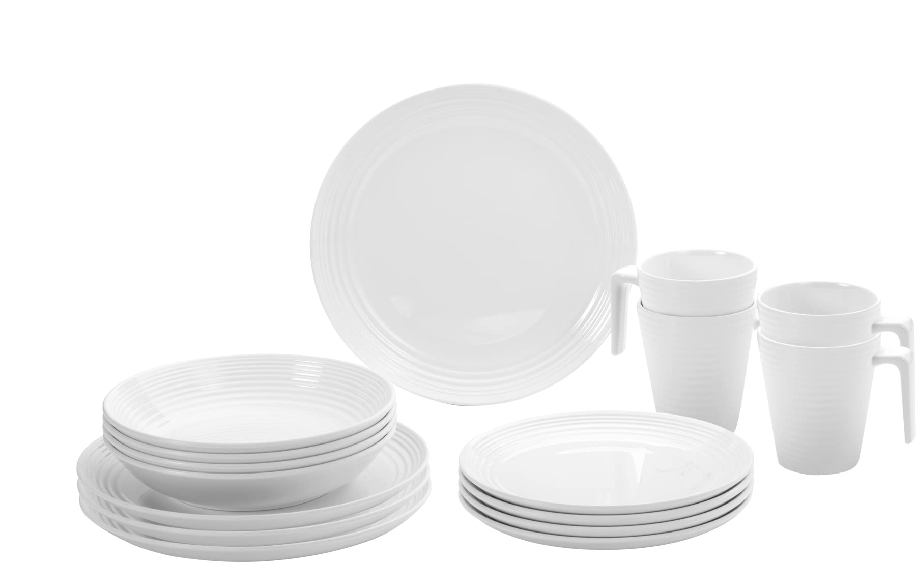 Brunner Spherica 0830160N.C7T set piatti 16 pezzi melamina