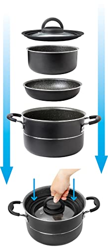 Brunner Covery Trio 0806107N coperchio vetro 20/18/16 cm