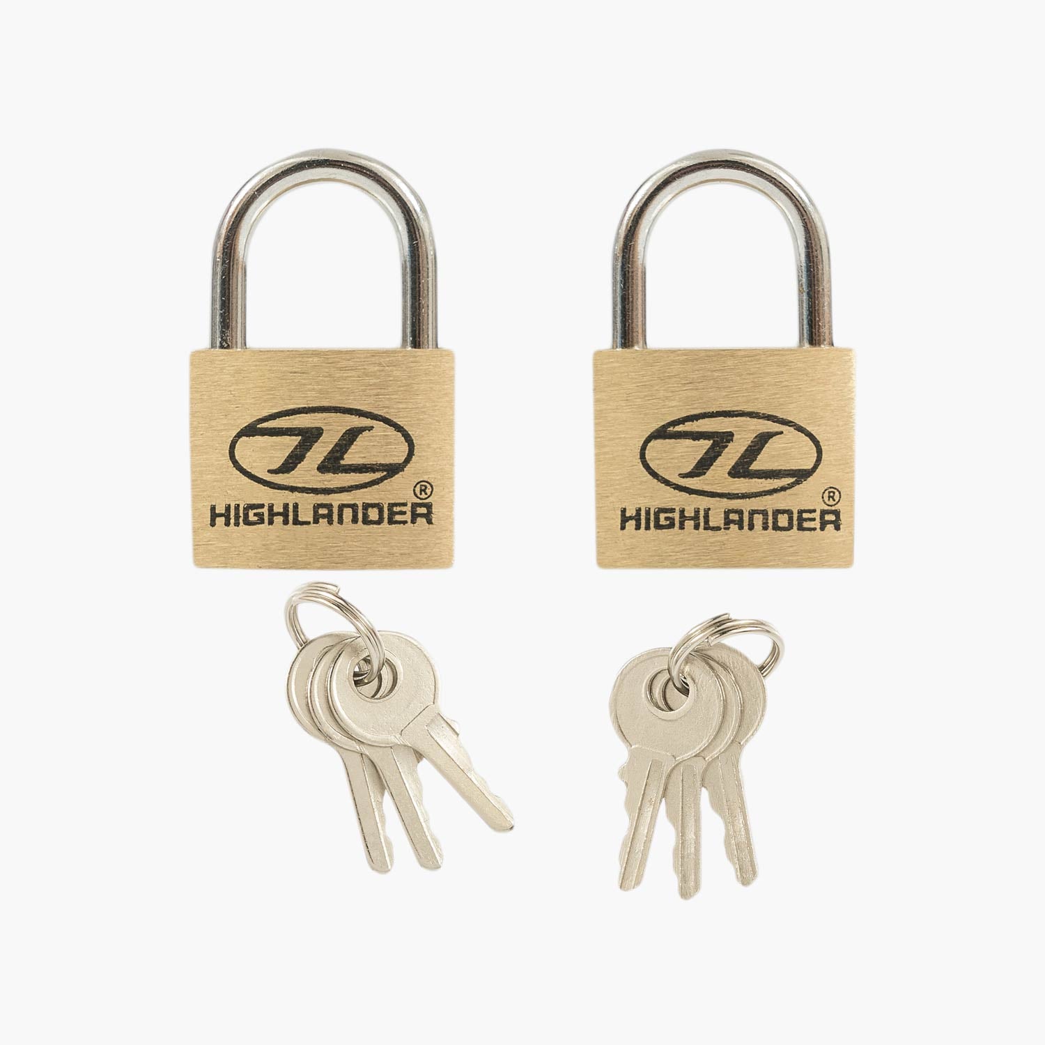 Highlander lucchetti ottone 20 mm 2 pezzi