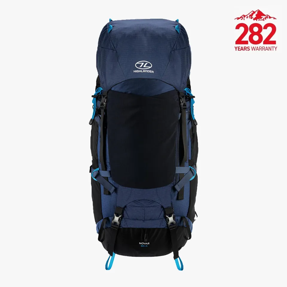 Highlander Novar zaino trekking 60+5L blu navy