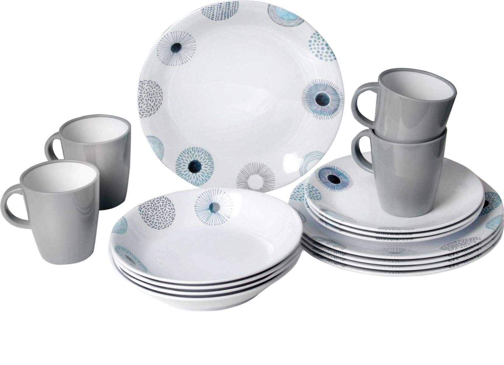 Brunner Granyte Lunch Box set melamina 16 pezzi antiscivolo