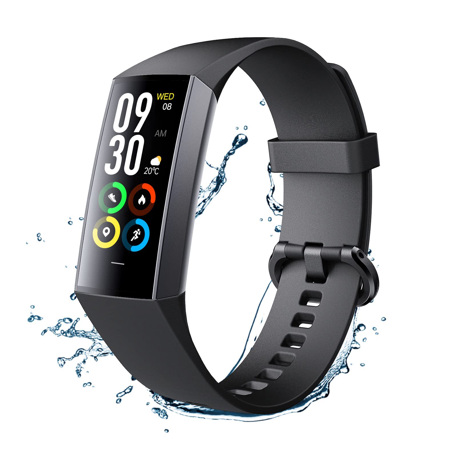 LAMA C80 orologio intelligente nero cardio IP67