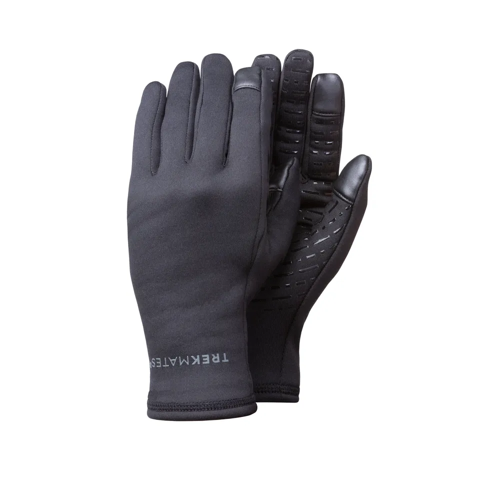 Trekmates Ogwen Stretch Grip guanti neri touch screen