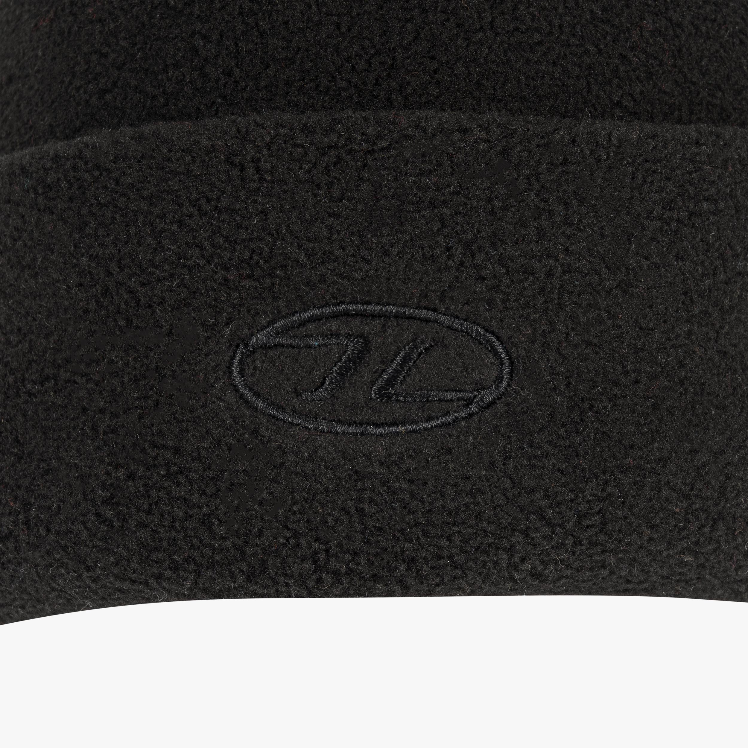 Highlander berretto pile termico nero leggero