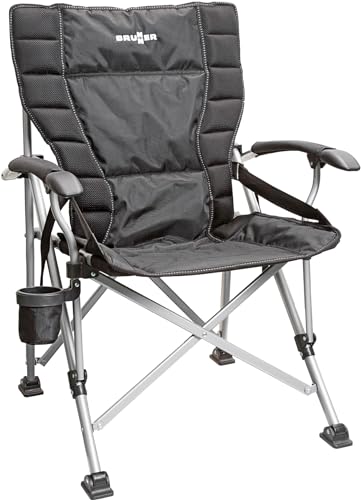 Brunner Raptor XL sedia campeggio nero grigio 150 kg