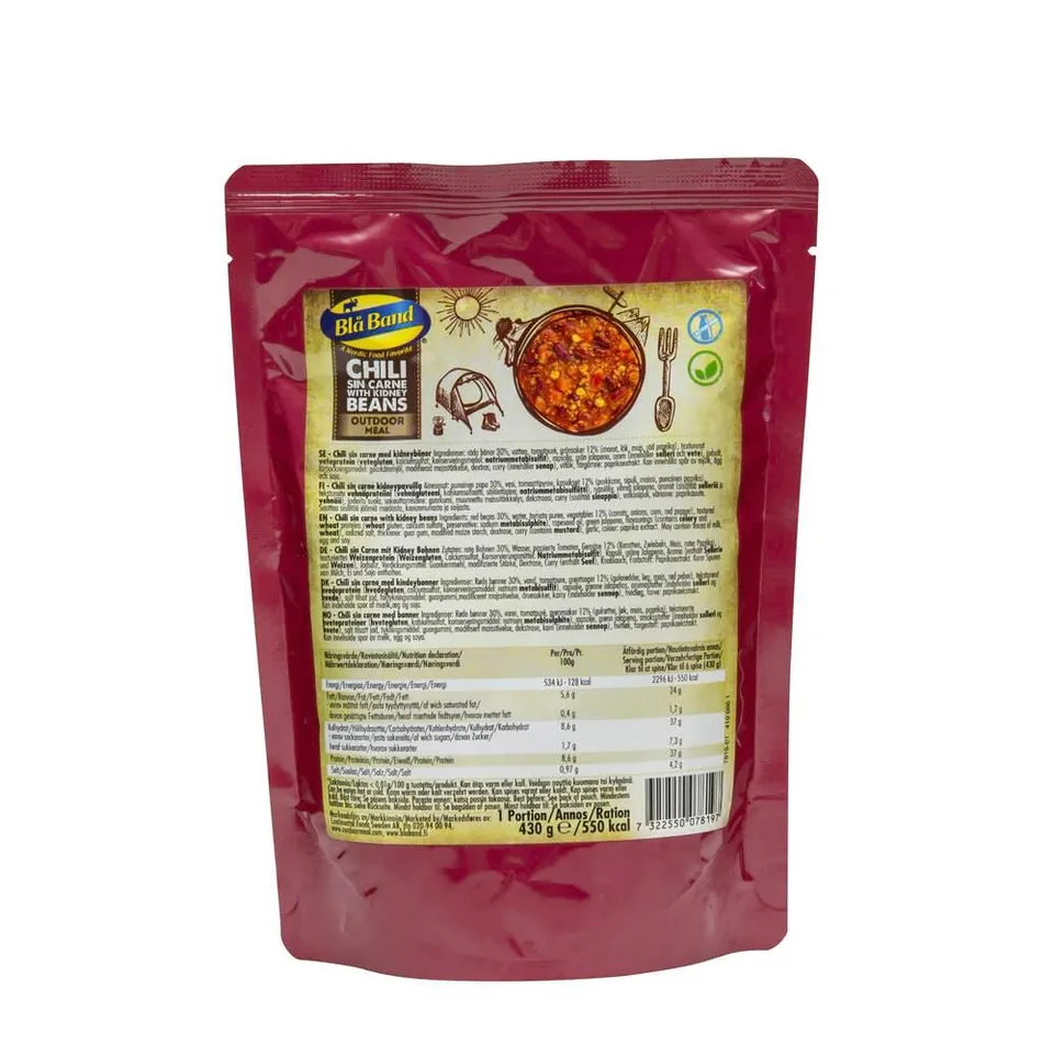 Blå Band Chili Sin Carne Kidney Beans Pasto Pronto 430 g
