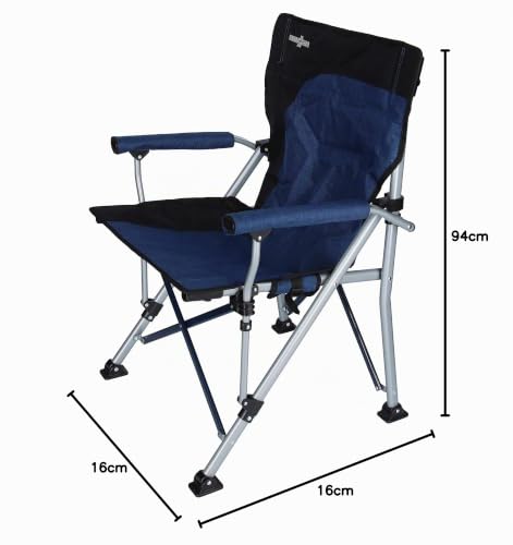 Brunner Raptor 0404054N.C05 sedia pieghevole nero blu acciaio