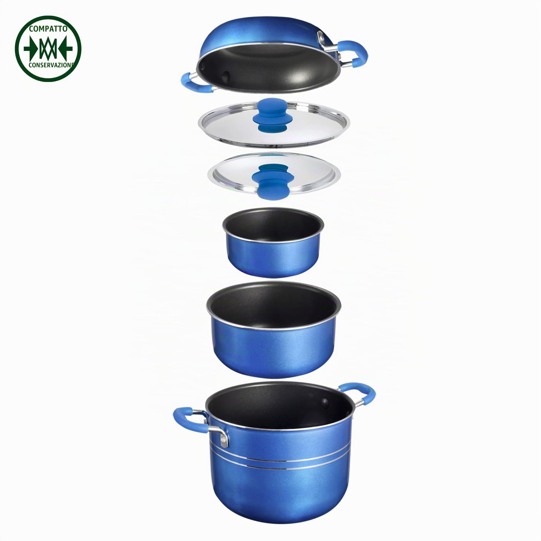 Brunner Skipper 7+1 Set Pentole Campeggio 18 cm
