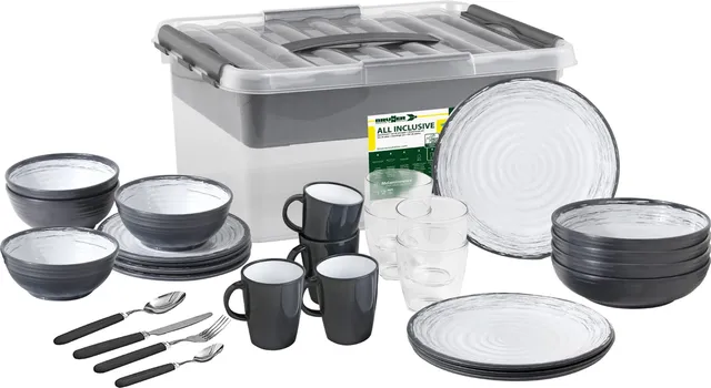 Brunner All Inclusive VIP set stoviglie melamina 40 pezzi Granada