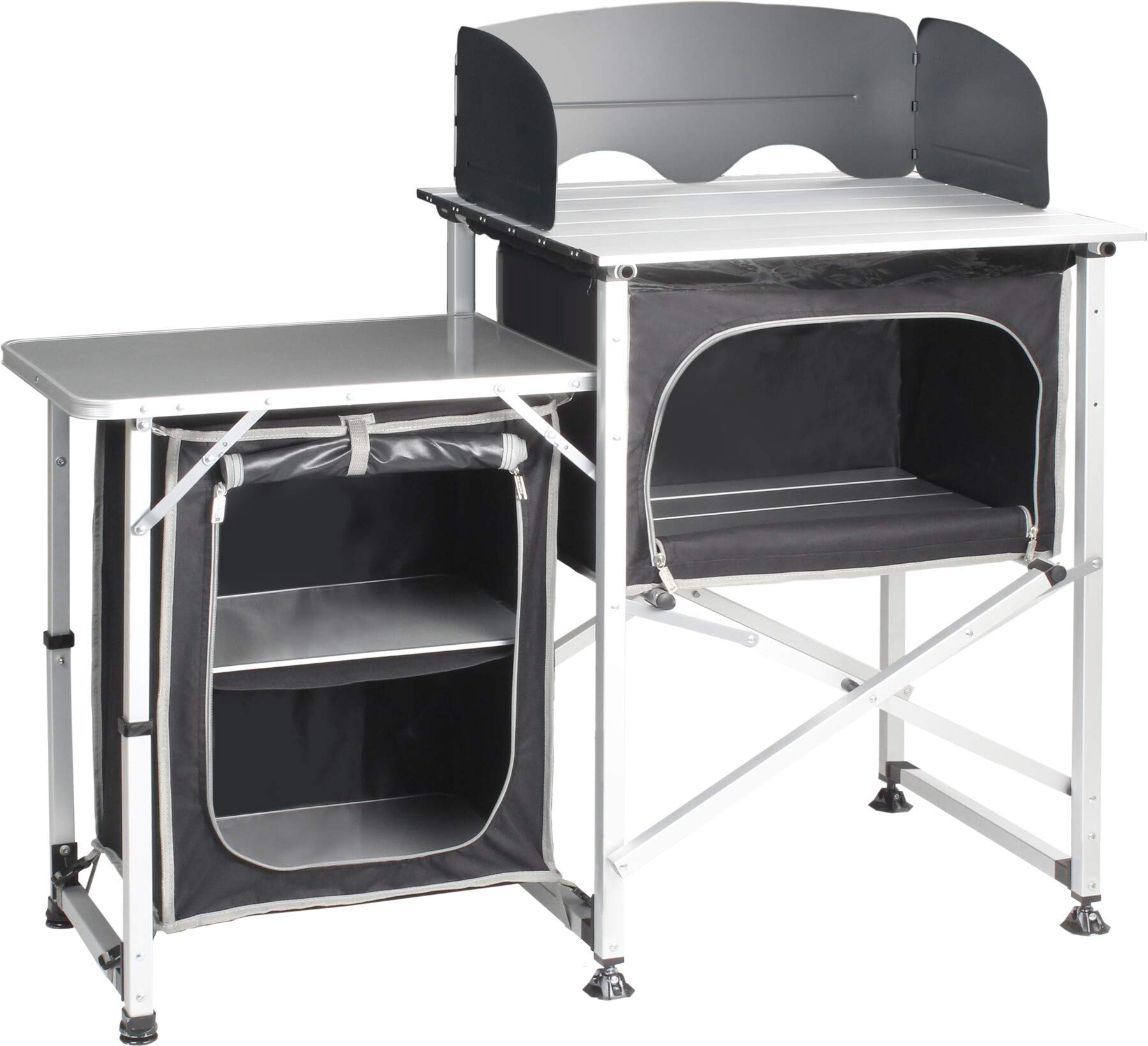 Brunner Snack Square mobile cucina campeggio nero pieghevole